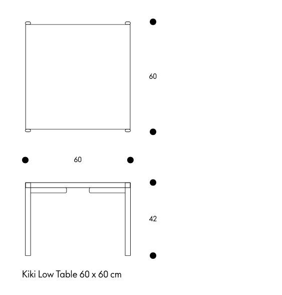 Mesa auxiliar Kiki en Amueblarent para alquiler