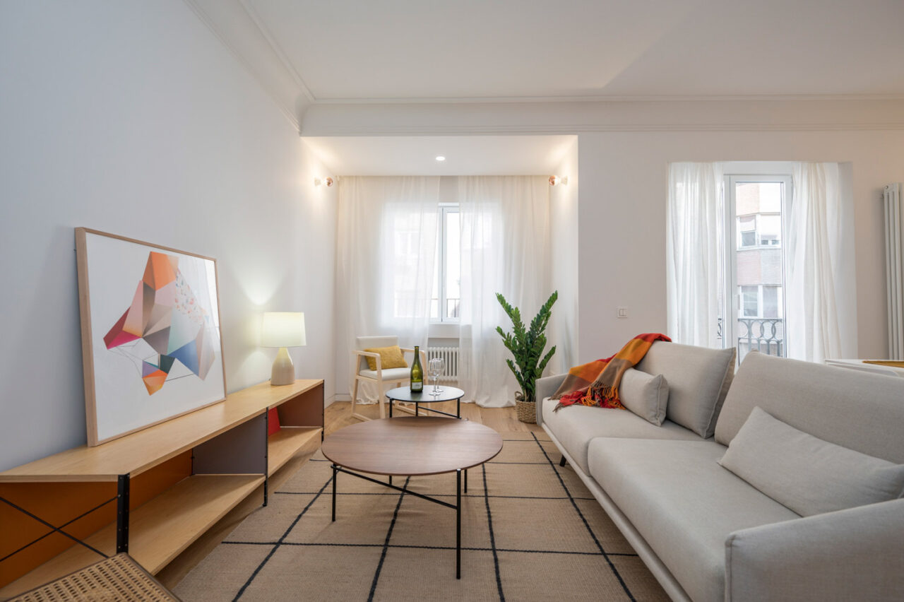 Home staging para reportaje fotografico y vender la vivienda, Madrid en Amueblarent