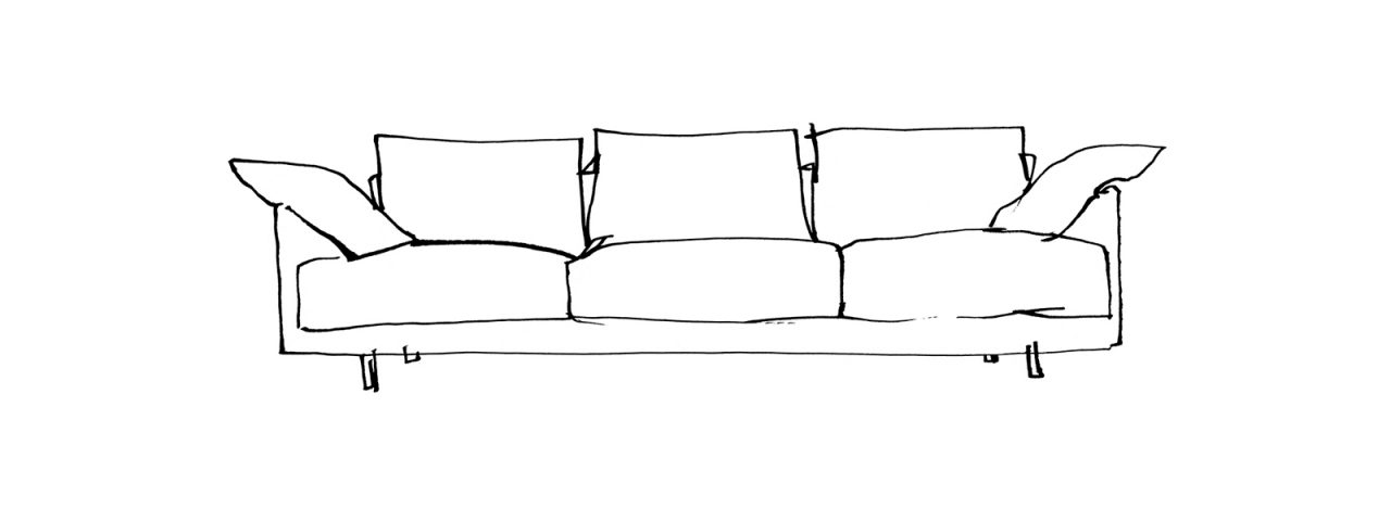 Sofa Senso de Joquer en Amueblarent para alquiler