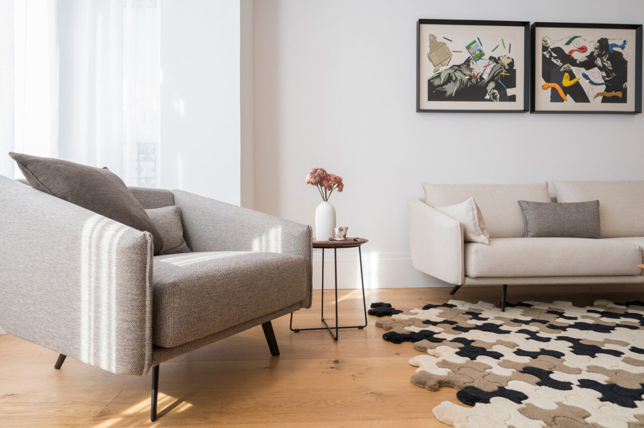 Home Staging y Piezas de arte en alquiler en Amueblarent. Calle Villanueva, Madrid
