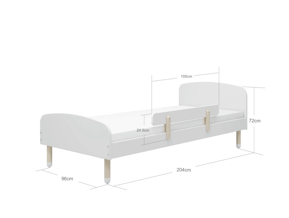 Cama infantil con barrera Dots de Flexa en Amueblarent para alquilar