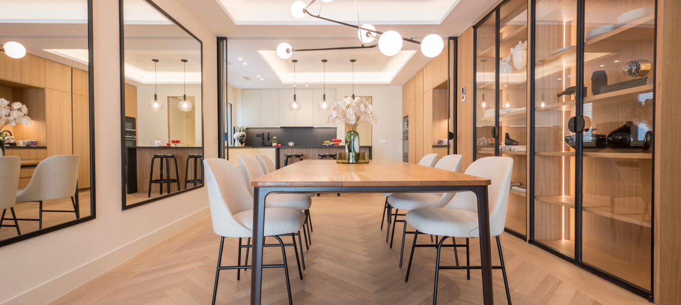 Decoración con muebles de alquiler en la calle Zurbano, Madrid
