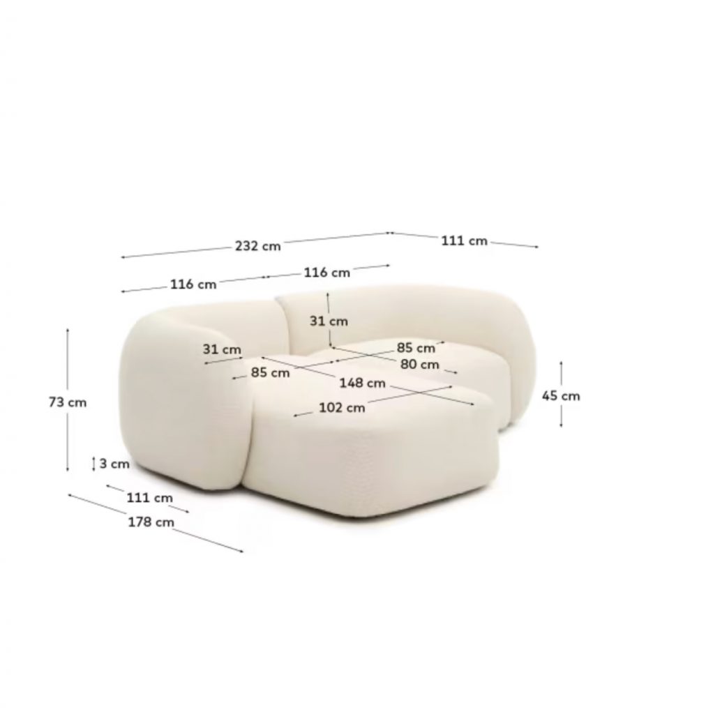 Sofa Martina de Kavehome en Amueblarent para alquilar