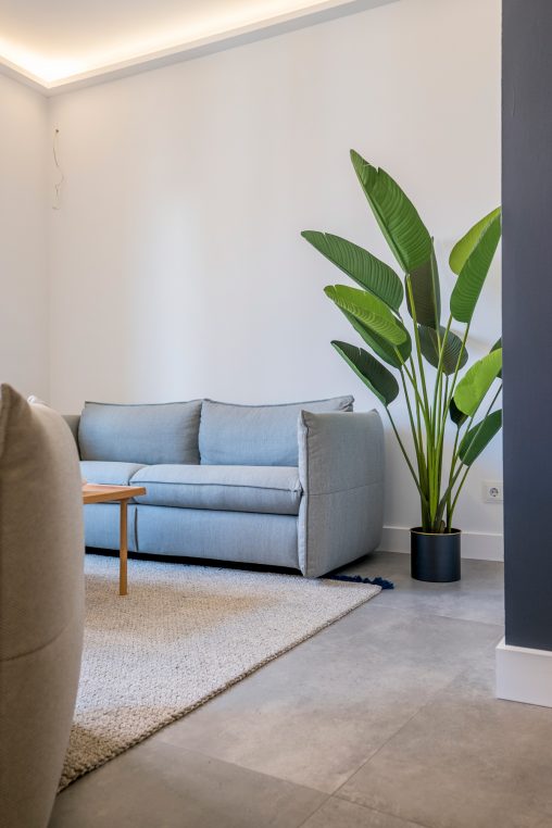 Proyecto de home staging Amueblarent realizado en una vivienda ubicada en el barrio de Almagro, en Madrid.