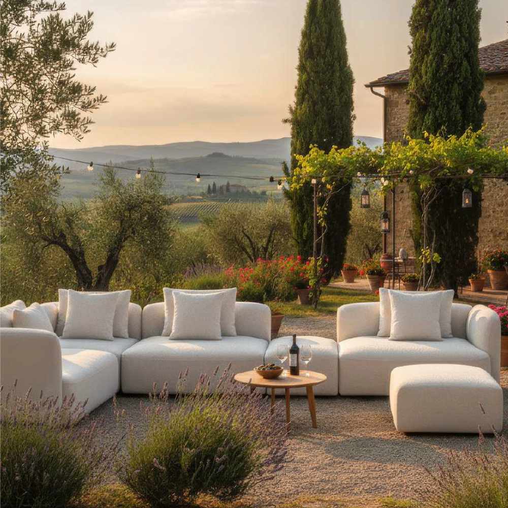Sofa de exterior Arnold de EDG en Amueblarent para alquilar